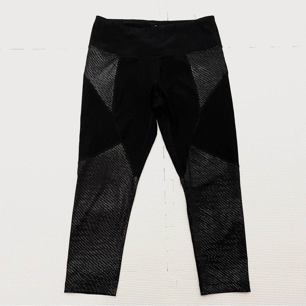 90 Degree by Reflex Black Capri Athletic Leggings Size S